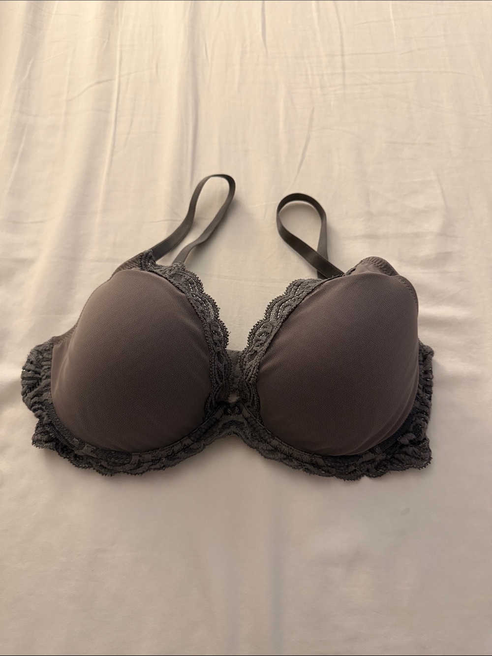 Natori Women's Feathers Lace Contour Underwire Plunge Bra 34D